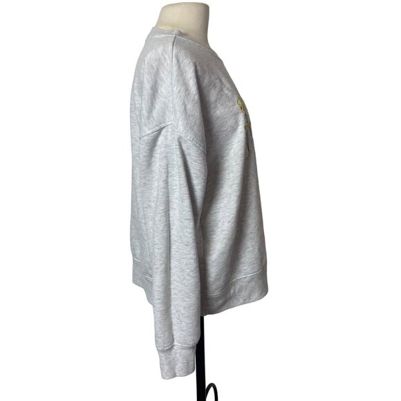 Space Jam A New Legacy Sweatshirt Womens Medium Tweety Bugs Lola Daffy Gray - Picture 9 of 12